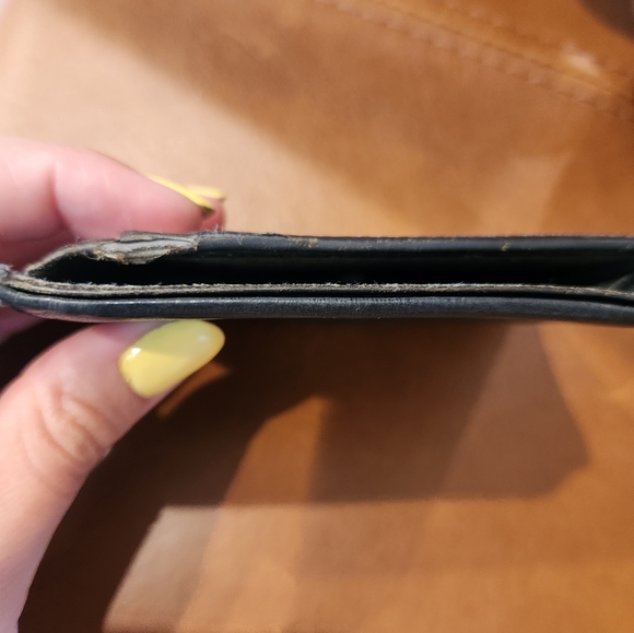 USED Salvatore Ferragamo Black Leather Card Holder AUTHENTIC - Picture 8 of 8